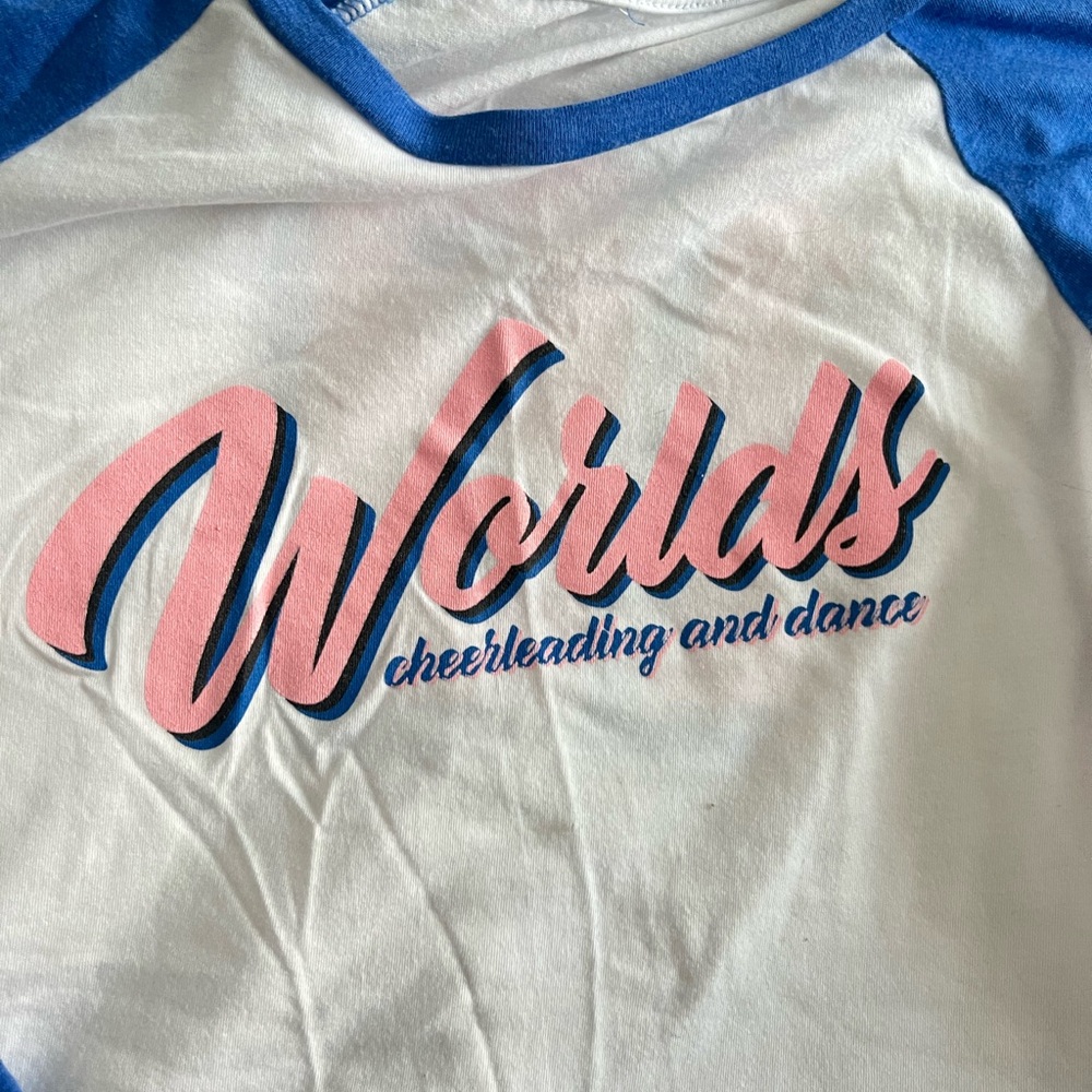 3 for $15 Worlds Cheerleading and Dance Baseball Tee